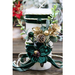 Keradiko Λευκό Αρωματικό Κερί 6,5*15cm 97034 004001