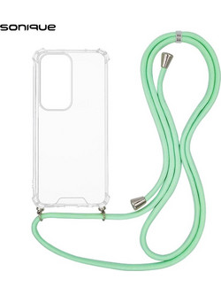 Sonique Armor Clear Θήκη Σιλικόνης με Κορδόνι Βεραμάν (Oppo Reno12 5G)