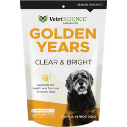 VetriScience Golden Years Clear & Bright Συμπλήρωμα Διατροφής Ηλικιωμένου Σκύλου για Ενίσχυση Ανοσοποιητικού 60 Δισκία