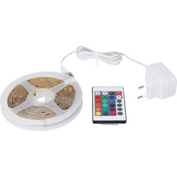 Ταινία Led RGB 24V, με 150 Led και Τηλεχειριστήριο, 5 μέτρων, 16x4.5x16 cm - Aria Trade