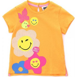 ORIGINAL MARINES JOLLA BEACH T-SHIRT MM BABY GIRL SMILEY ΜΠΟΥΦΑΝ ΠΑΙΔΙΚΟ GIRL - ORMAPDDPV1125NF00000 - ΚΟΡΙΤΣΙ - PAPAYA