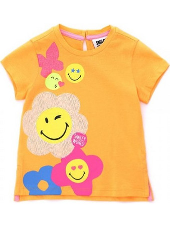 ORIGINAL MARINES JOLLA BEACH T-SHIRT MM BABY GIRL SMILEY ΜΠΟΥΦΑΝ ΠΑΙΔΙΚΟ GIRL - ORMAPDDPV1125NF00000 - ΚΟΡΙΤΣΙ - PAPAYA
