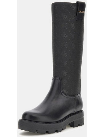 GUESS SHOES FLFYNNFAL11 BLACK Μπότα με λογότυπο 4G