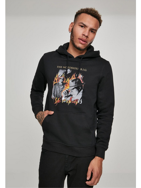 Merchcode Biggie Flames Ανδρικό Φούτερ MC308 Black