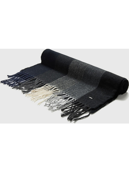 Ανδρικό κασκόλ με κρόσσια FBM012-040-10_BLACK