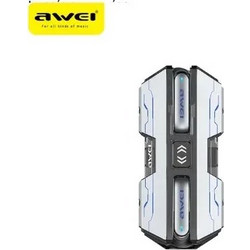 Awei T59 Ακουστικά Bluetooth In Ear Ανθεκτικά στο Νερό Silver
