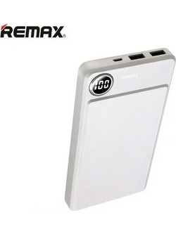 Remax RPP-59 Power Bank 20000mAh με 2 Θύρες USB-A White