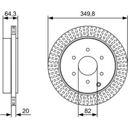 Bosch Δισκόπλακα - 0 986 479 W46