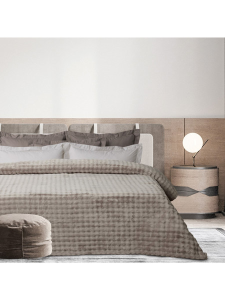 Κουβέρτα Γίγας - King Fleece 240x260 - Das Home - 1370 - Taupe