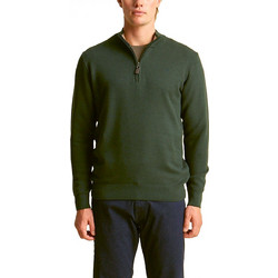 Dors Oxford Logo Ανδρική Πλεκτή Μπλούζα με Φερμουάρ Πράσινη