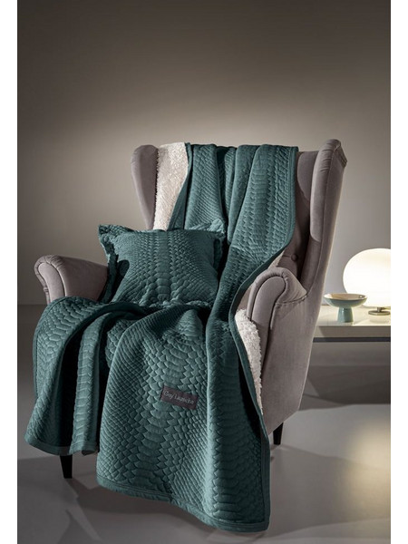Guy Laroche Ριχτάρι Πολυθρόνας 130x170 Capsule Emerald με Μαξιλαροθήκη