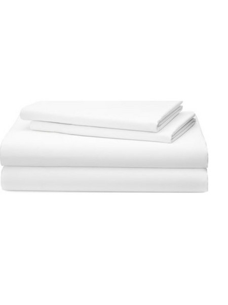 Σεντόνι 50% Βαμβακερό 50% Πολυεστέρας 150x240 cm Λευκό