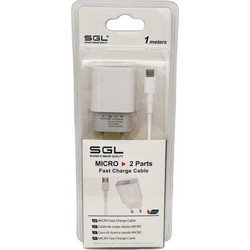 Αντάπτορας φόρτισης με καλώδιο - Micro USB - Quick Charge - D13-S2 - 1m - 099569