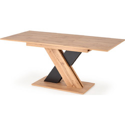 Halmar Τραπέζι Xarelto Votan Δρυς / Μαύρο 130-175x85x76cm