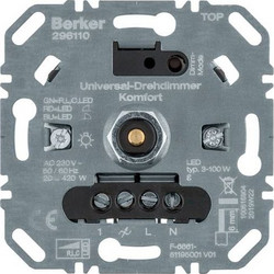 BERKER ΜΗΧΑΝΙΣΜΟΣ ΡΥΘΜΙΣΤΗΣ ΕΝΤΑΣΗΣ ΦΩΤΙΣΜΟΥ UNIVERSAL ΛΑΜΠΤΗΡΩΝ LED/ΑΛΟΓΟΝΟΥ HAGER