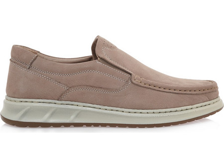 GIOVANNI MORELLI LOAFERS W577H3802563 - ΜΠΕΖ NUBUCK W577H3802563-Taupe Nubuck