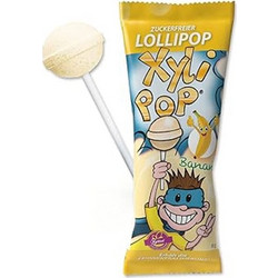 Miradent Xylipop Γλειφιτζούρι Xωρίς Ζάχαρη Μπανάνα, 6g