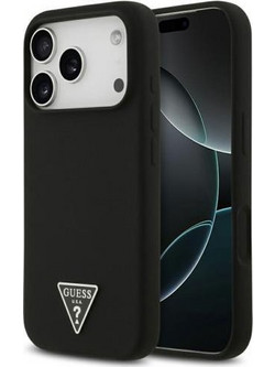 Θήκη Σιλικόνης Guess Apple iPhone 18 Pro Max/ 17 Pro Max MagSafe Triangle Logo Μαύρο N69354