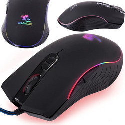 YELANDAR ΕΝΣΥΡΜΑΤΟ ΟΠΤΙΚΟ RGB GAMING MOUSE