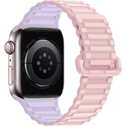 Hoco WA06 Flexible Military Pattern Λουράκι Σιλικόνης Pink / Purple (Apple Watch 42 / 44 / 45mm)