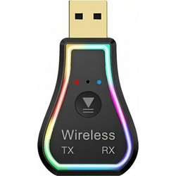 Bluetooth 5.0 Receiver USB με Διπλή Θύρα Εξόδου TX RX - Andowl Q-TR31