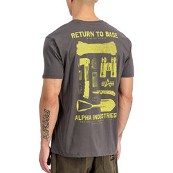 ALPHA INDUSTRIES Return To Base T-Shirt - Vintage Grey