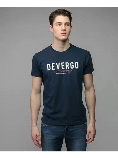 DEVERGO κοντ. μπλουζα logo