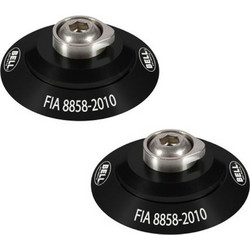Helmet clip set Bell HANS Μαύρο FIA 8858-2010