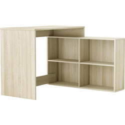 PoliHome Angle Γωνιακό Γραφείο Ξύλινο με Βιβλιοθήκη 111.9x100.7x76.7cm 16278689