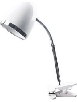 Avide Basic Φωτιστικό Γραφείου με Κλιπ E27 15W Λευκό