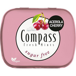 Καραμέλες μέντας με κεράσι χωρίς ζάχαρη- Compass