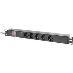 Lanberg Πολύπριζο Rack PDU-05F-0200-BK 1τμχ