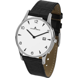 Jacques Lemans London Ανδρικό Ρολόι με Μαύρο Δερμάτινο Λουράκι 1-1850ZB