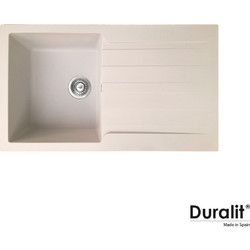 Duralit KS100 Ένθετος Νεροχύτης Γρανίτη Αντιστρεφόμενος Beige 86x50cm