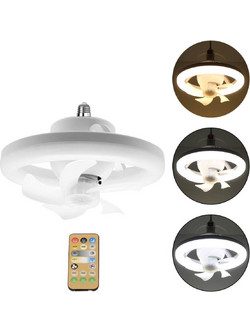 Φωτιστικό LED Οροφής Rixme 60W με Ανεμιστήρα 360 και Τηλεχειριστήριο RZ-176
