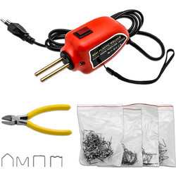 Κολλητήρι Ρεύματος Πλαστικών 100W 220V με Συρραπτικά Σύρματα 200 Τεμαχίων Κόκκινο XF100W XINFU
