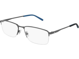 Montblanc MB0107O 005 Ανδρικός Σκελετός Γυαλιών Οράσεως Μεταλλικός Ασημί