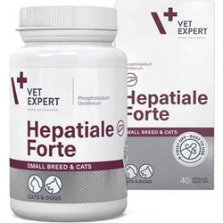 VetExpert Hepatiale Forte Small Breed Αμινοξέα Σκύλου & Γάτας για Ηπατικές Παθήσεις 40 Δισκία