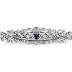 Καρφίτσα Art Deco Vintage Λευκόχρυση 18Κ KAR18K05