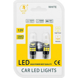 Λάμπες 15 Led 132355 -100434 Ψείρες Λευκό 12V 2 Τεμάχια