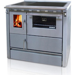 Senko SG-90 Inox Mat Ξυλόσομπα με Φούρνο