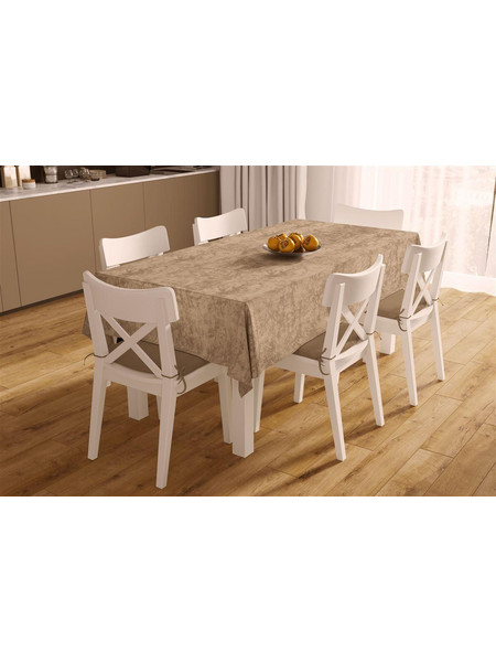 ΑΛΕΚΙΑΣΤΟ ΣΕΤ 2 τεμ (ΤΡΑΠ/ΛΟ 140X220 & ΤΡΑΒΕΡΣΑ 40X220) Panama Shadow Brown 70/30 Cott/Pol Dimcol