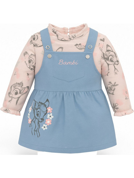 Μπλούζα με Φόρεμα Σαλοπέτα Jean Blue Bambi