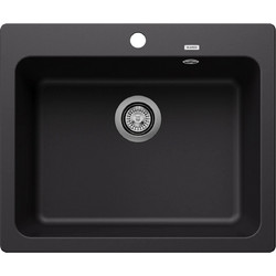 Blanco Naya 6 Ένθετος Νεροχύτης Γρανίτη Black 61.5x51cm