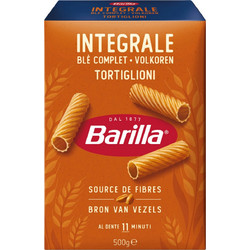 Barilla Tortiglioni Ολικής Άλεσης 500gr