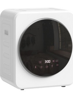 HOMCOM Φορητό Μίνι Στεγνωτήριο Ρούχων 4 kg με Οθόνη LED, 800W, Εμπρόσθια Φόρτωση, έως 60C, Στοιβαζόμενο/Επιτοίχιο/Ελεύθερης Τοποθέτησης, με Χρονοδιακόπτη, για το Σπίτι, Λευκό B61-016V90WT