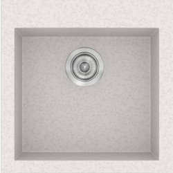 Sanitec Classic 339 Ένθετος Νεροχύτης Γρανίτη Ματ Metallic Ice 50x50cm