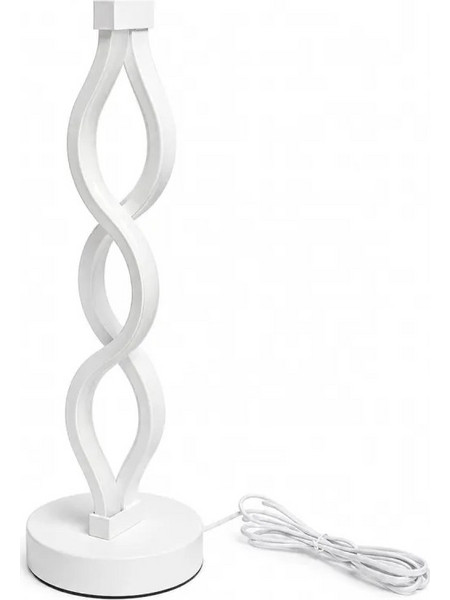 VenCore VenCore Heliora White 2792-20010 - Μοντέρνο Επιτραπέζιο Φωτιστικό LED USB 8W 5 Volt Λευκό Αλουμίνιο με Ρυθμιζόμενο CCT Λευκό - Ημέρας - Θερμό - Χειρισμός CCT μέσω Controller με Καλώδιο