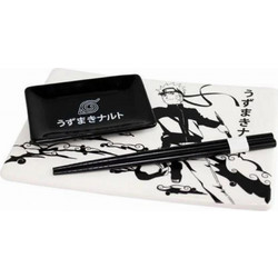 Naruto Shippuden Ceramic Sushi Set with Chopsticks Naruto