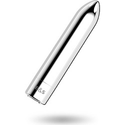 Black & Silver Bullet Vibrating Kailan 2 6.8cm Silver 6τμχ